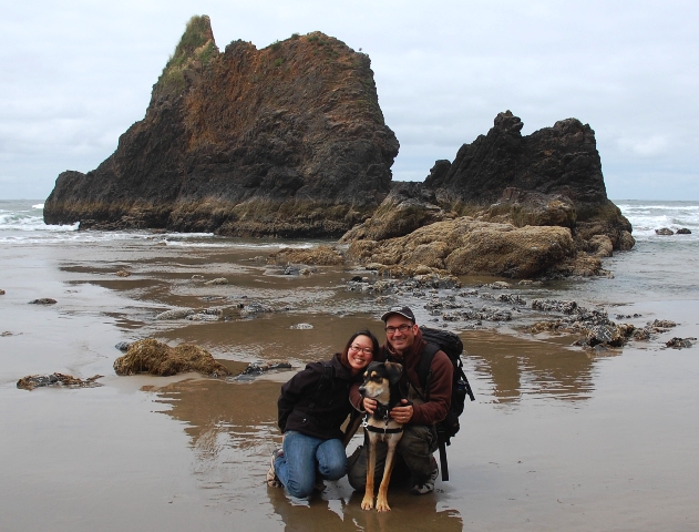 Arcadia Beach The Family at Arcadia Beach on the Oregon Coast