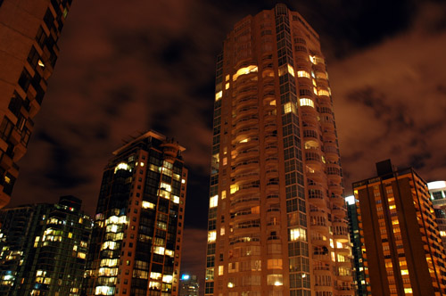 Vancouver at night