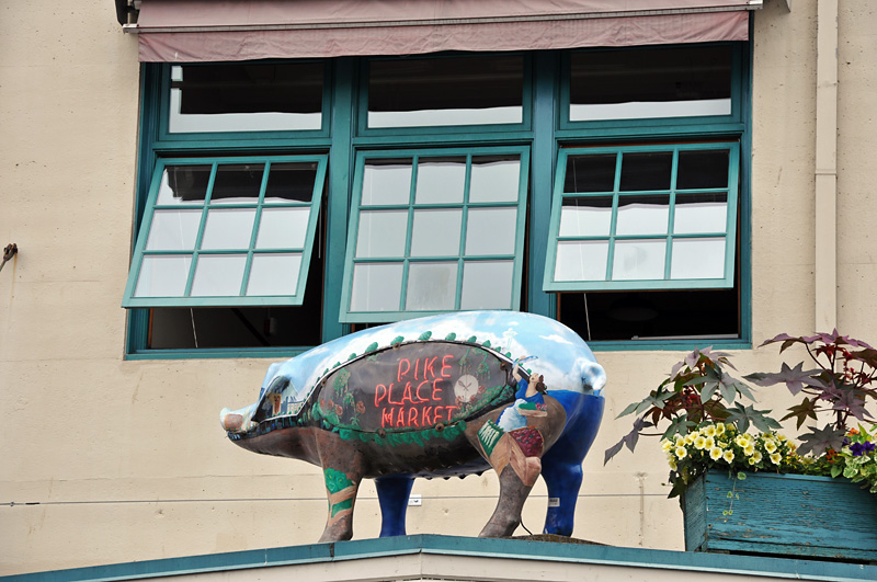 One of the Pikes Place Pigs